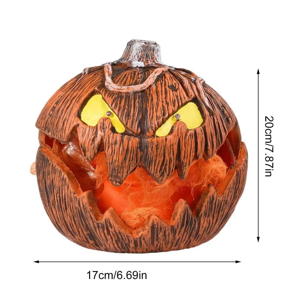 LED Pumpkin Lantern Talking Jack-O-Lantern Halloween Indoor Decor Light