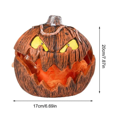 LED Pumpkin Lantern Talking Jack-O-Lantern Halloween Indoor Decor Light