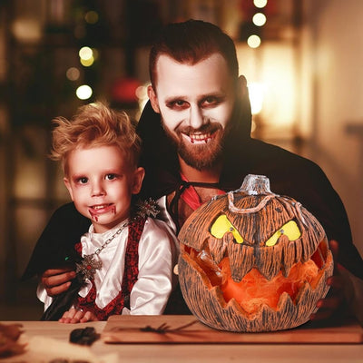 LED Pumpkin Lantern Talking Jack-O-Lantern Halloween Indoor Decor Light