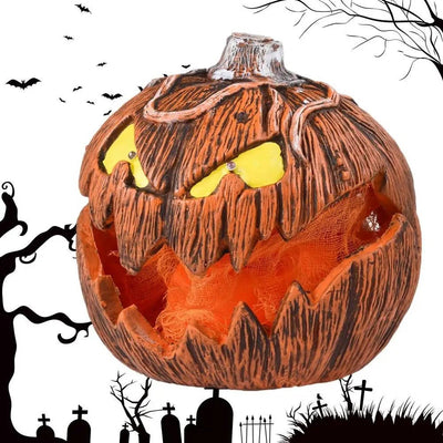 LED Pumpkin Lantern Talking Jack-O-Lantern Halloween Indoor Decor Light