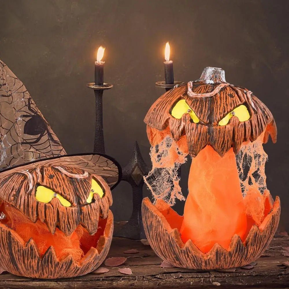 LED Pumpkin Lantern Talking Jack-O-Lantern Halloween Indoor Decor Light