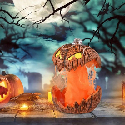 LED Pumpkin Lantern Talking Jack-O-Lantern Halloween Indoor Decor Light