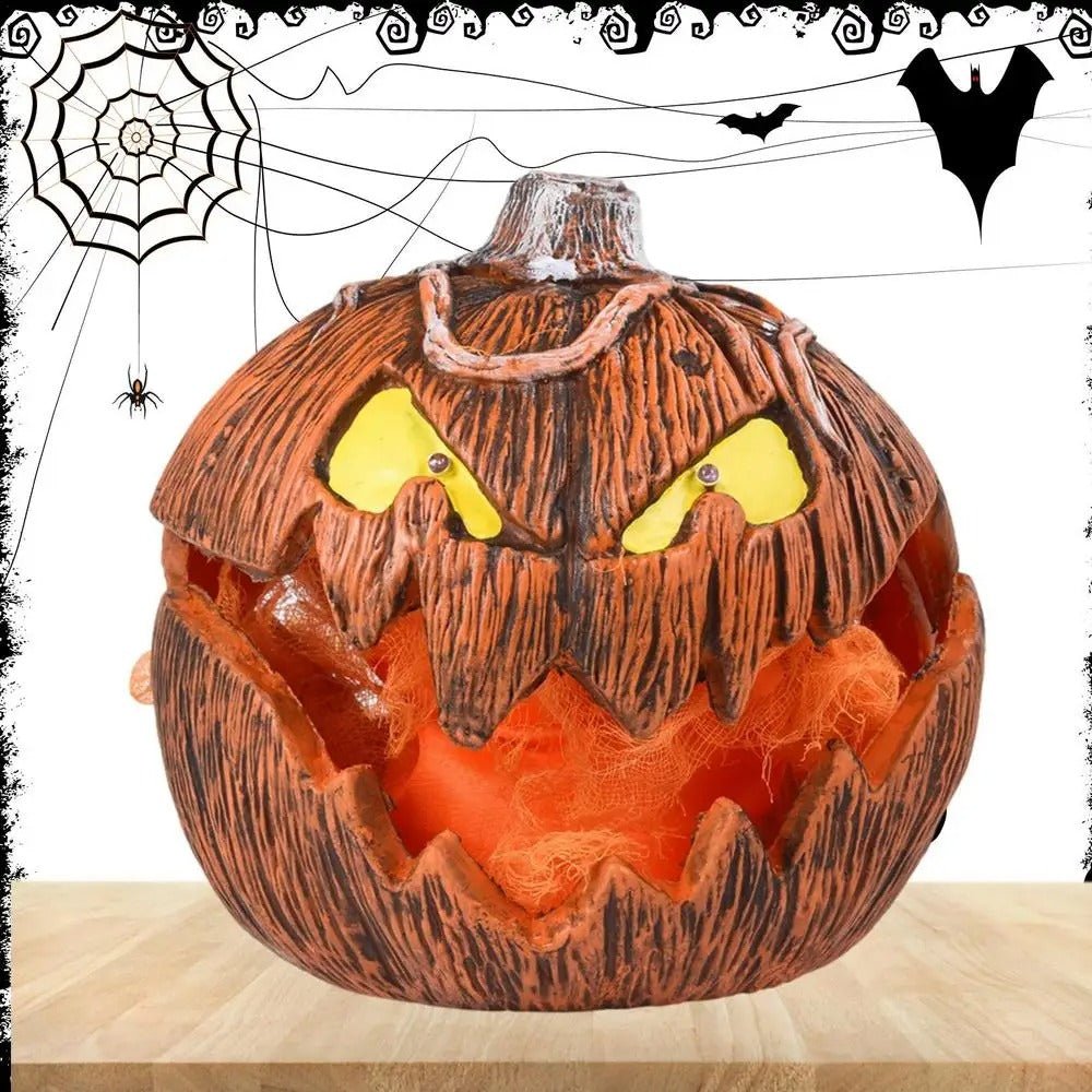LED Pumpkin Lantern Talking Jack-O-Lantern Halloween Indoor Decor Light