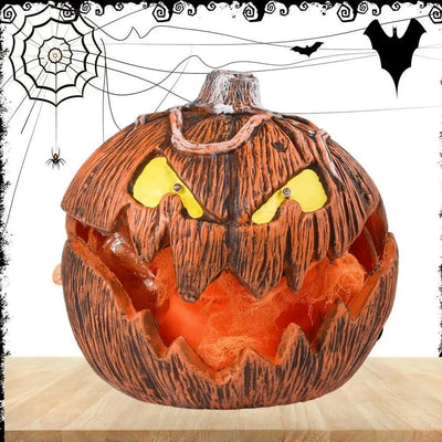 LED Pumpkin Lantern Talking Jack-O-Lantern Halloween Indoor Decor Light