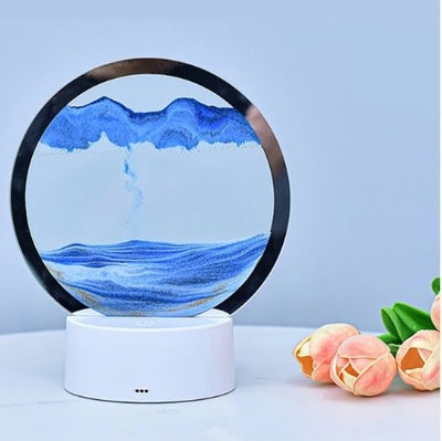 LED Sandscape Lamp With Soothing Sand Art And LED Glow Lighting