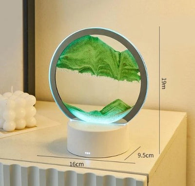 LED Sandscape Lamp With Soothing Sand Art And LED Glow Lighting