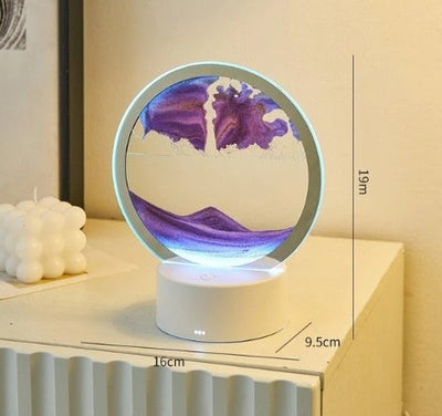 LED Sandscape Lamp With Soothing Sand Art And LED Glow Lighting