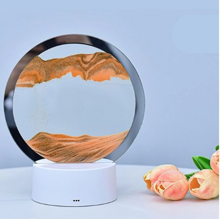 LED Sandscape Lamp With Soothing Sand Art And LED Glow Lighting