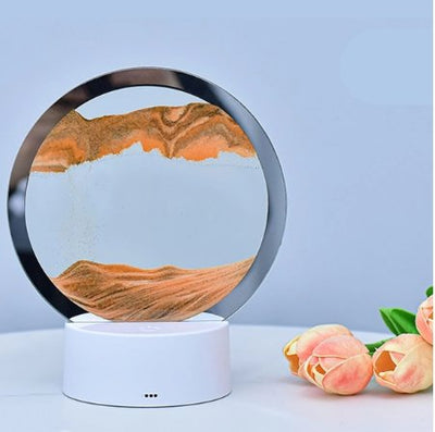 LED Sandscape Lamp With Soothing Sand Art And LED Glow Lighting