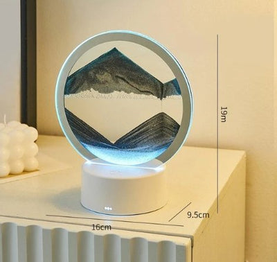 LED Sandscape Lamp With Soothing Sand Art And LED Glow Lighting