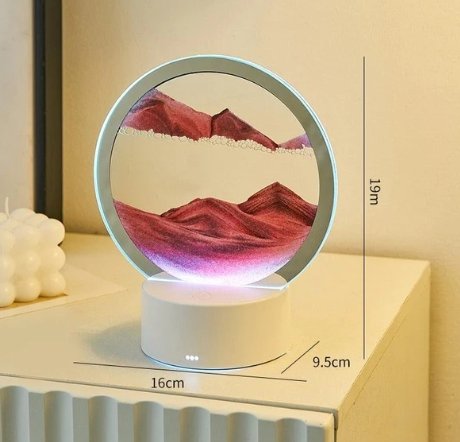 LED Sandscape Lamp With Soothing Sand Art And LED Glow Lighting