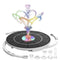 Solar Water Fountain With LED Lights 6 Nozzles 3000mAh Battery