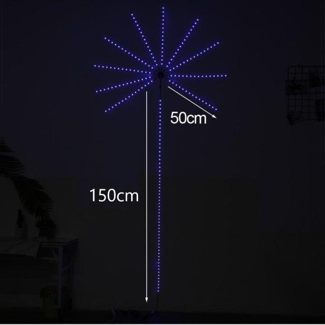 Firework Strips LED Starburst String Lights With Sound Control For Bedroom