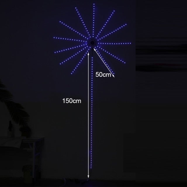 Firework Strips LED Starburst String Lights With Sound Control For Bedroom