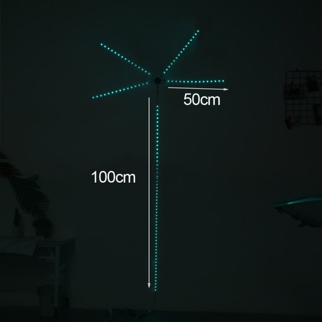 Firework Strips LED Starburst String Lights With Sound Control For Bedroom