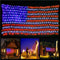 LED American Flag String Lights For Home Yard Garden Holiday Decor