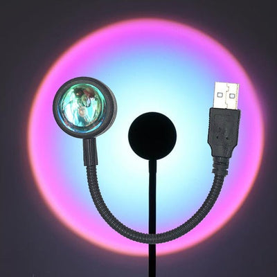 LED Sunset Lamp Neon Light Projector For Bedroom Wall Decor
