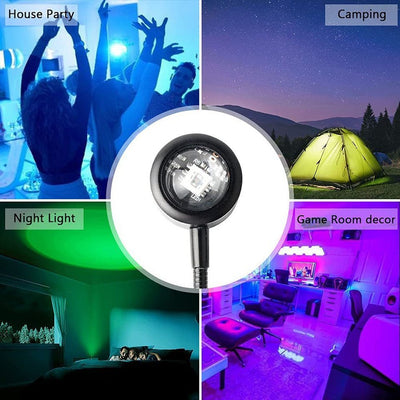 LED Sunset Lamp Neon Light Projector For Bedroom Wall Decor