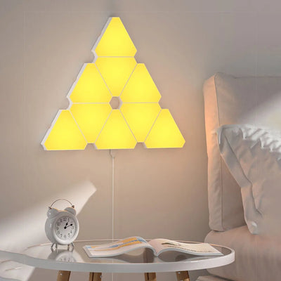 LED Triangular Quantum Lamp Triangle Wall Light For Party Decor