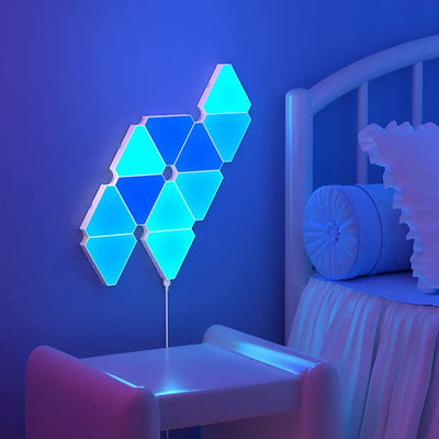LED Triangular Quantum Lamp Triangle Wall Light For Party Decor