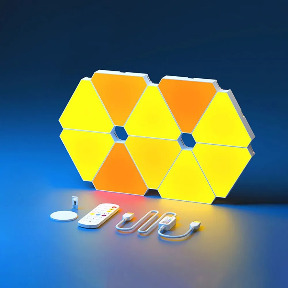 LED Triangular Quantum Lamp Triangle Wall Light For Party Decor