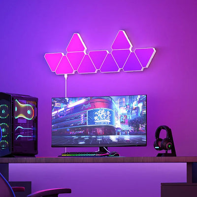 LED Triangular Quantum Lamp Triangle Wall Light For Party Decor