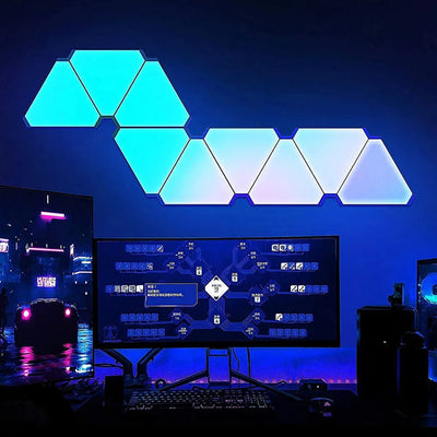 LED Triangular Quantum Lamp Triangle Wall Light For Party Decor