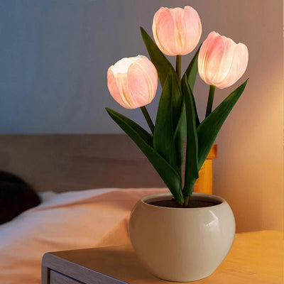 LED Tulip Lamp Flowerpot Night Light For Cozy Home Décor