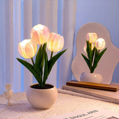 LED Tulip Lamp Flowerpot Night Light For Cozy Home Décor