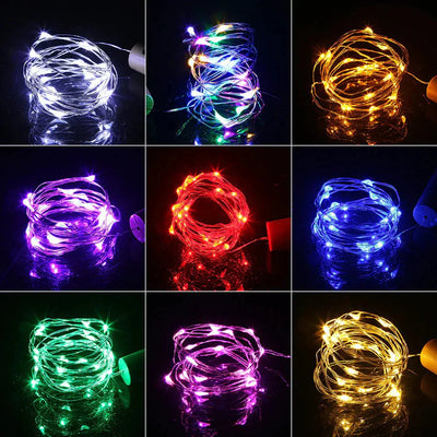 LED Wine Bottle Lights Cork Battery Operated Mini Fairy String Lights
