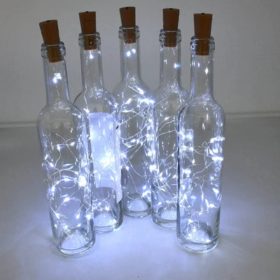 LED Wine Bottle Lights Cork Battery Operated Mini Fairy String Lights