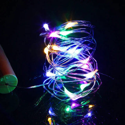 LED Wine Bottle Lights Cork Battery Operated Mini Fairy String Lights
