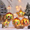 LED Wooden Christmas Ornaments Festive Tree Decorations For Holiday Gifts