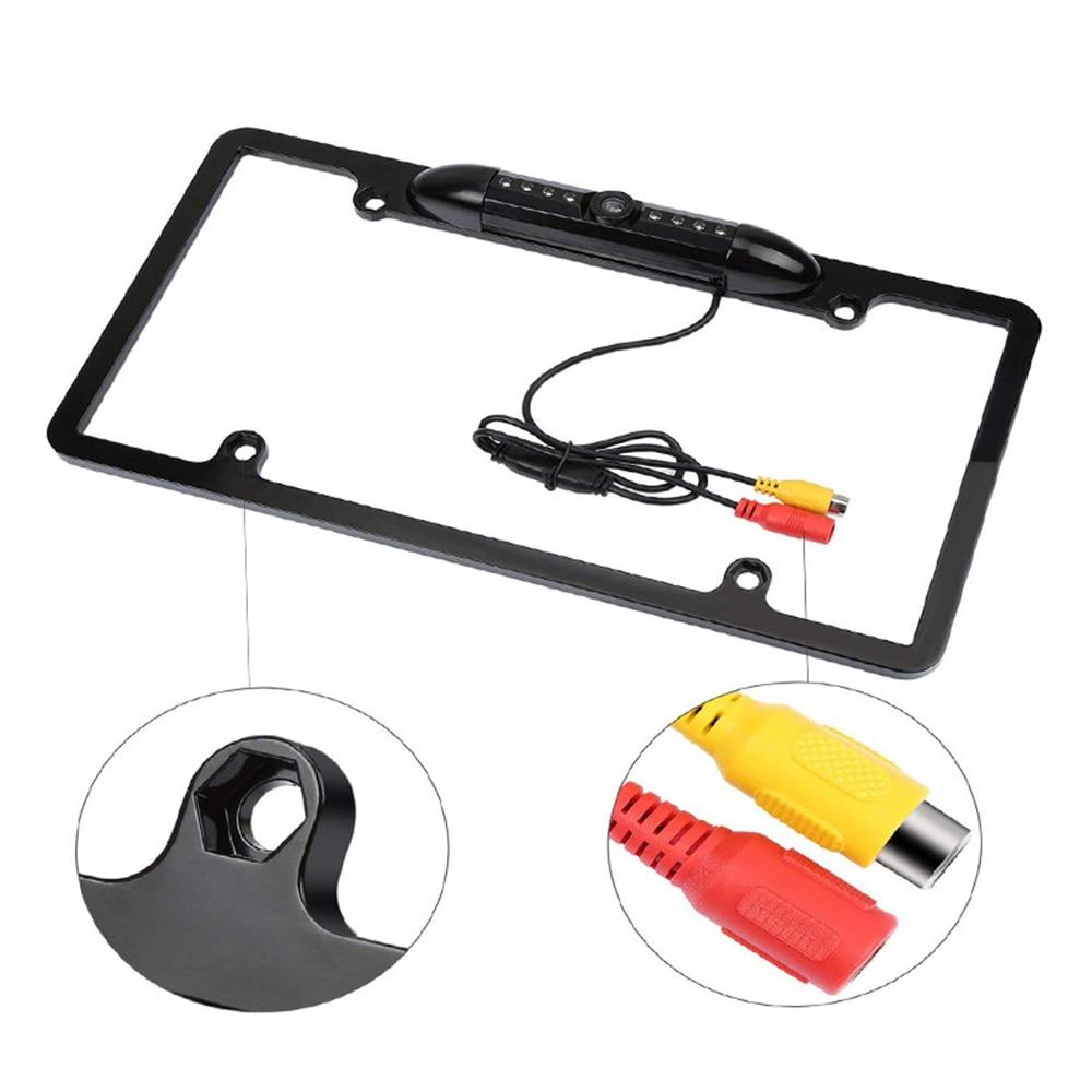 Rear View Camera License Plate Frame With Waterproof Housing
