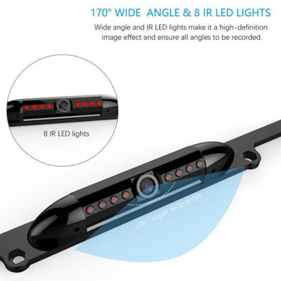 Rear View Camera License Plate Frame With Waterproof Housing
