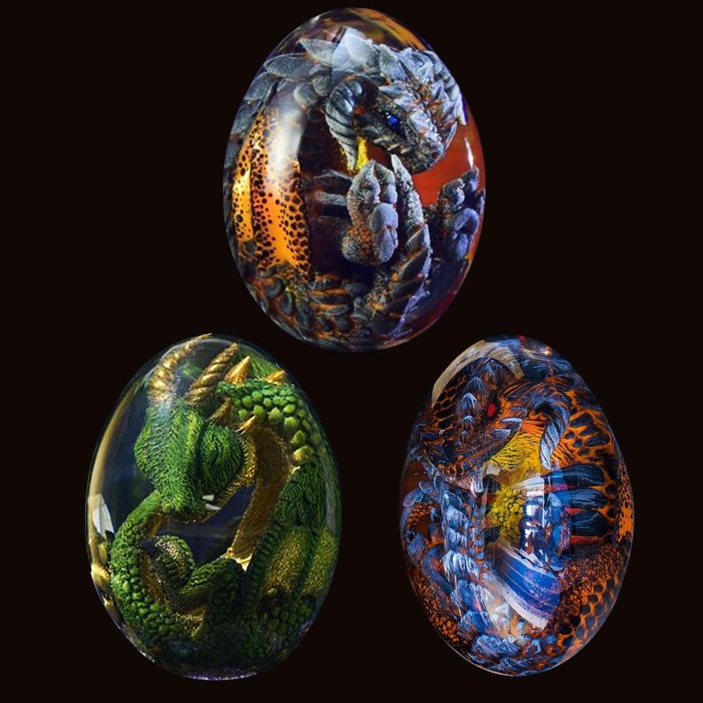 Lifelike Lava Dragon Egg Decorative Collectible Fantasy Ornament