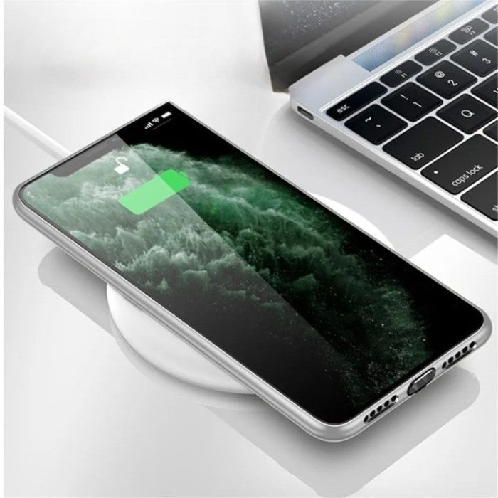 Light Up Phone Case Mechanical Slide Tempered Glass LED For IPhone
