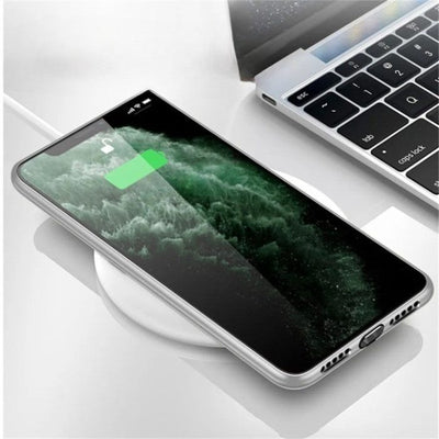 Light Up Phone Case Mechanical Slide Tempered Glass LED For IPhone
