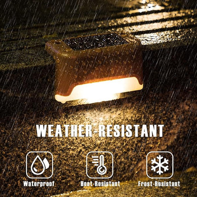 Outdoor Solar LED Deck Lights Waterproof Garden Pathway Lighting