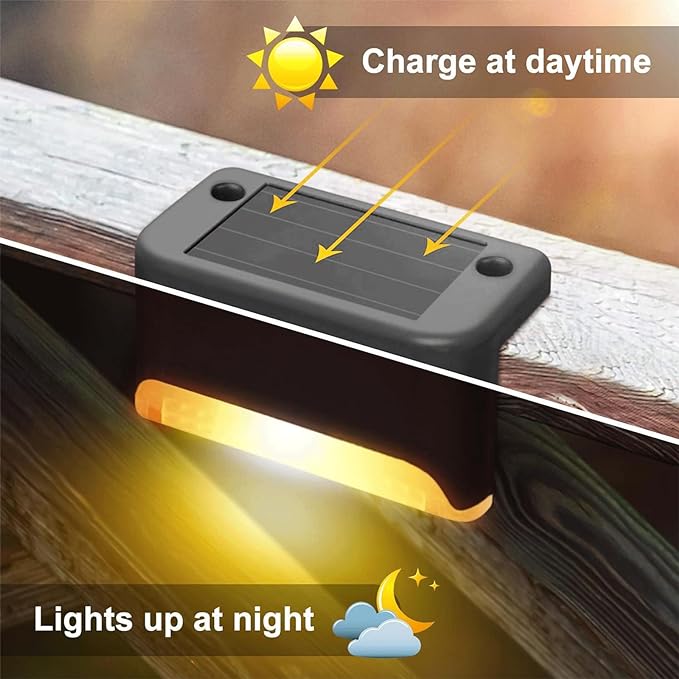 Outdoor Solar LED Deck Lights Waterproof Garden Pathway Lighting