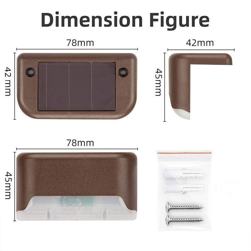 Outdoor Solar LED Deck Lights Waterproof Garden Pathway Lighting