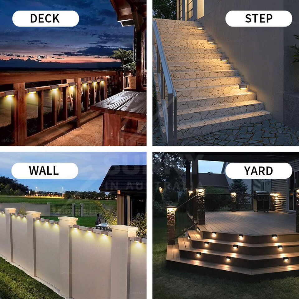 Outdoor Solar LED Deck Lights Waterproof Garden Pathway Lighting