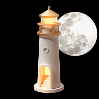 Lighthouse Moon Projection Lamp With Dimmable Bluetooth And Motion Sensor
