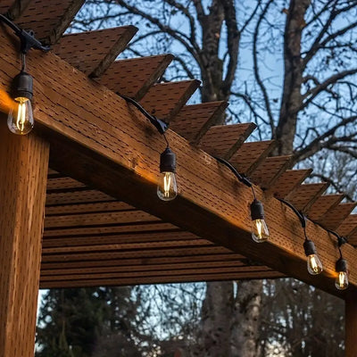 Durable LED Solar Festoon Lights For Outdoor And Garden Use