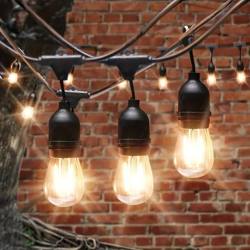 Durable LED Solar Festoon Lights For Outdoor And Garden Use