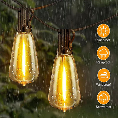 Durable LED Solar Festoon Lights For Outdoor And Garden Use