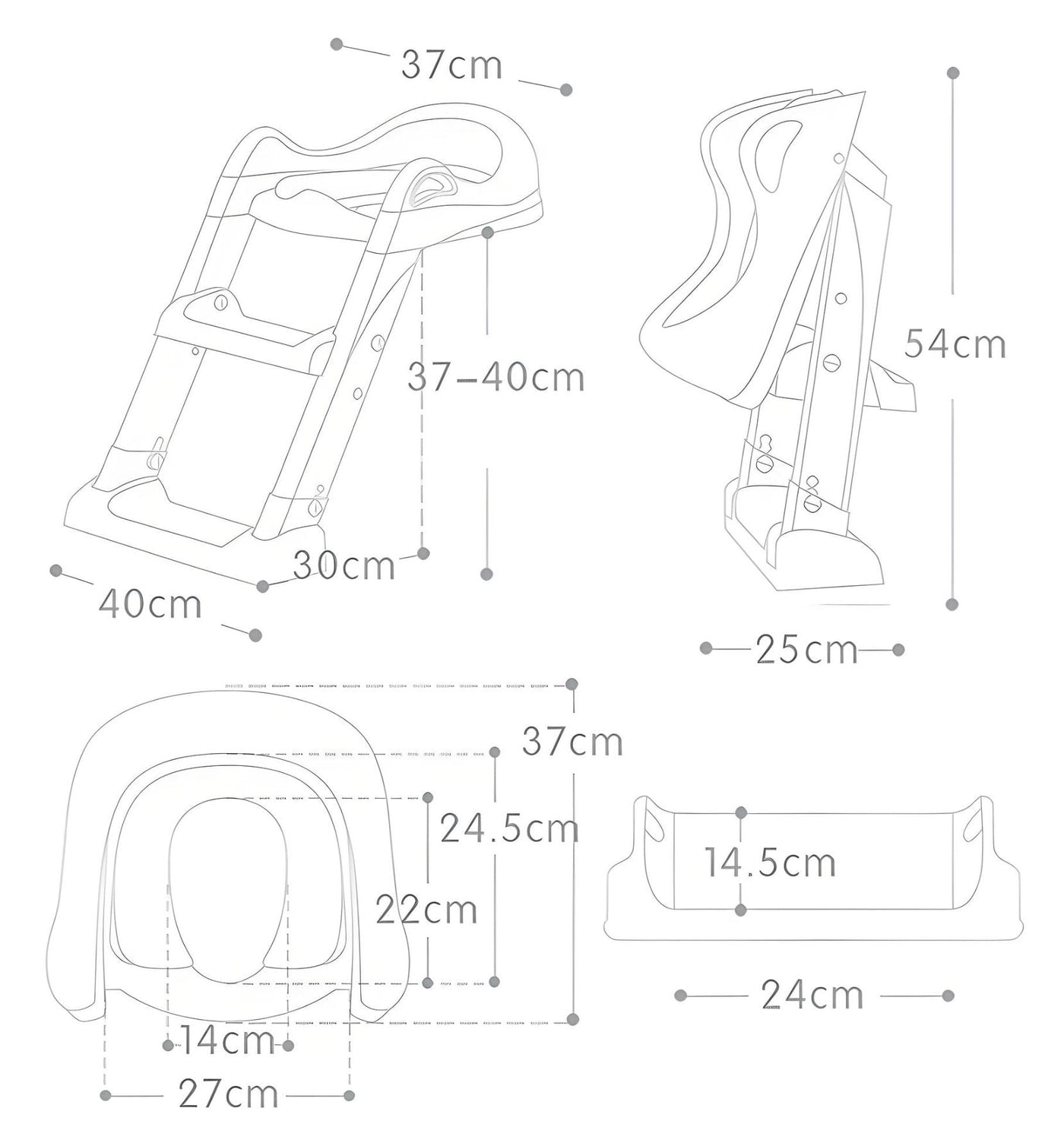 Little Ones Potty Trainer Soft Comfortable Toddler Seat