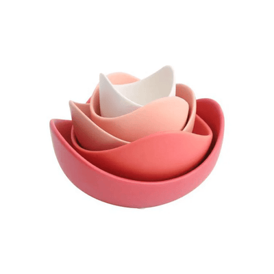 Lotus Bowl Ceramic Dish Set Artistic Flower Plates For Dining Storage
