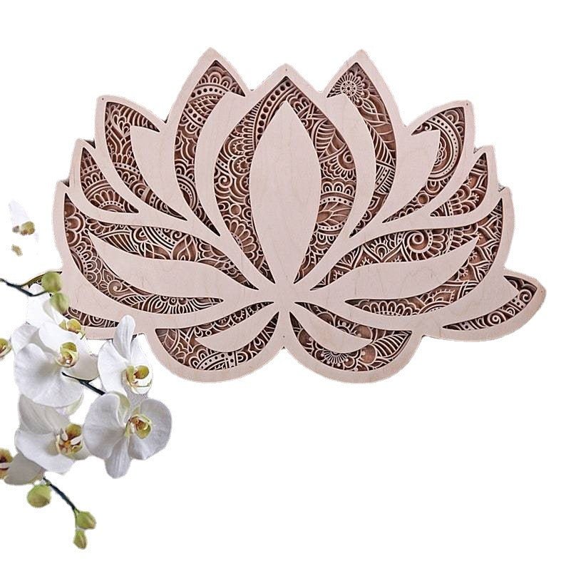 Lotus Flower LED Wall Art Mandala Decorative Light Panel