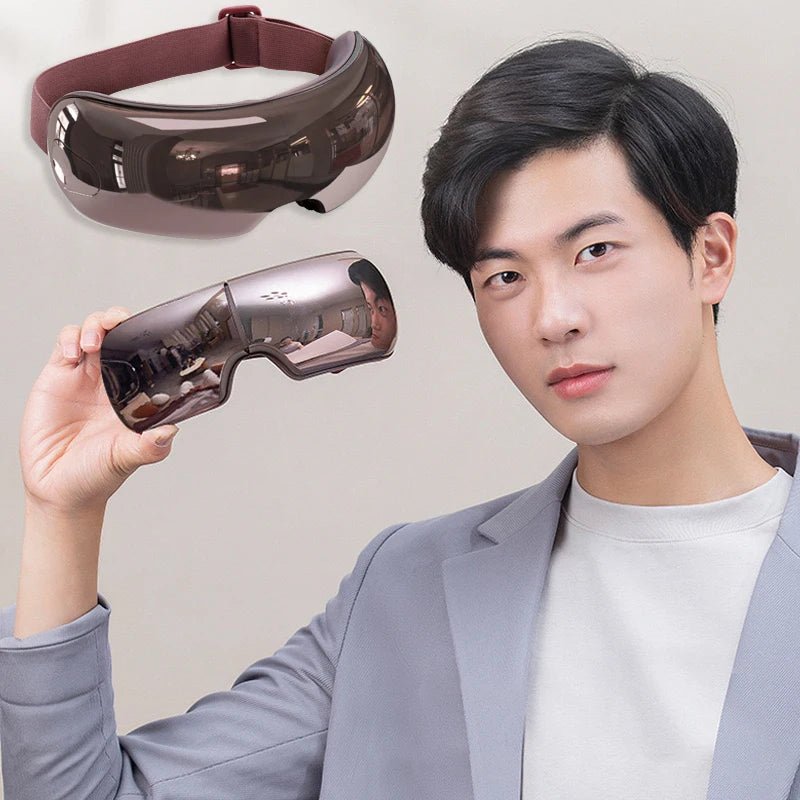 Heated Eye Massage Glasses With Air Pressure Vibrating And Bluetooth Music